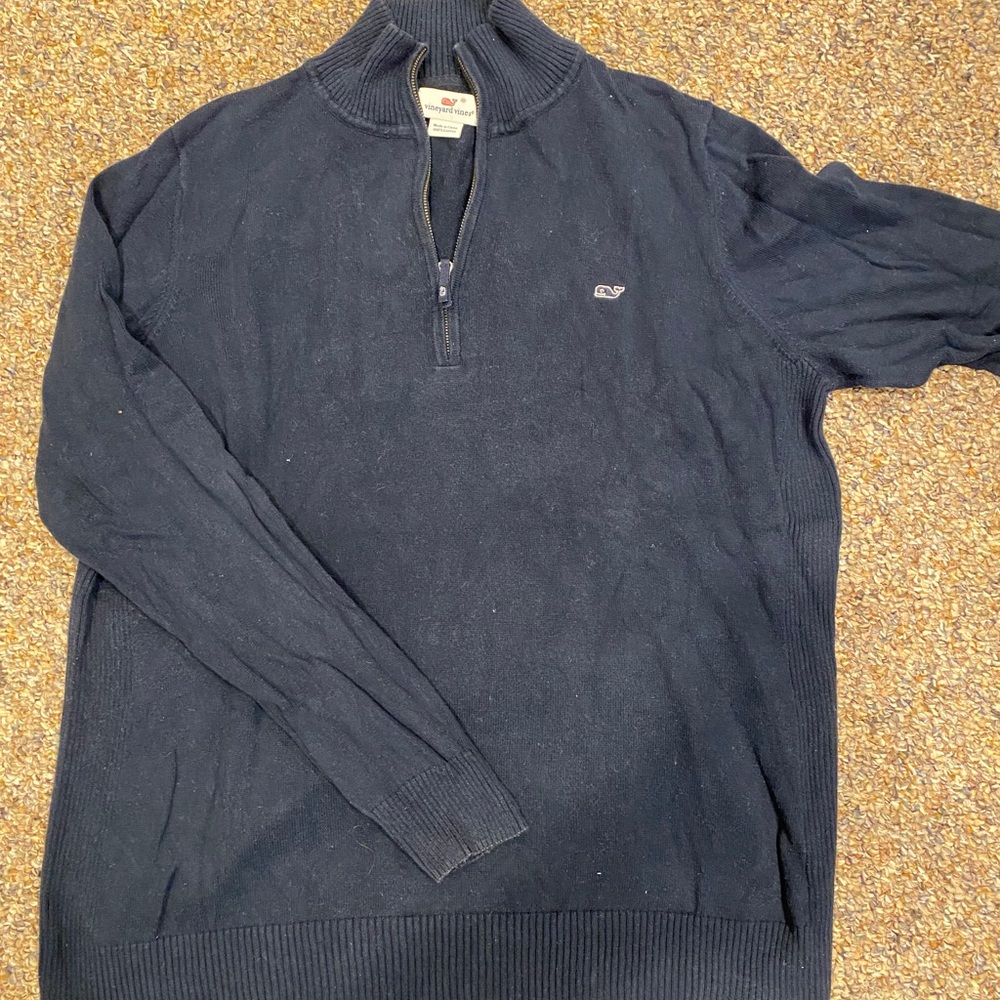 Vineyard Vines Navy 1/4 Women’s Sweater Size XL!